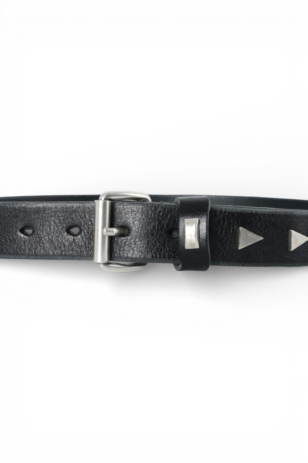 OUR LEGACY Black Leather 3cm Arrow Head Belt A42483B