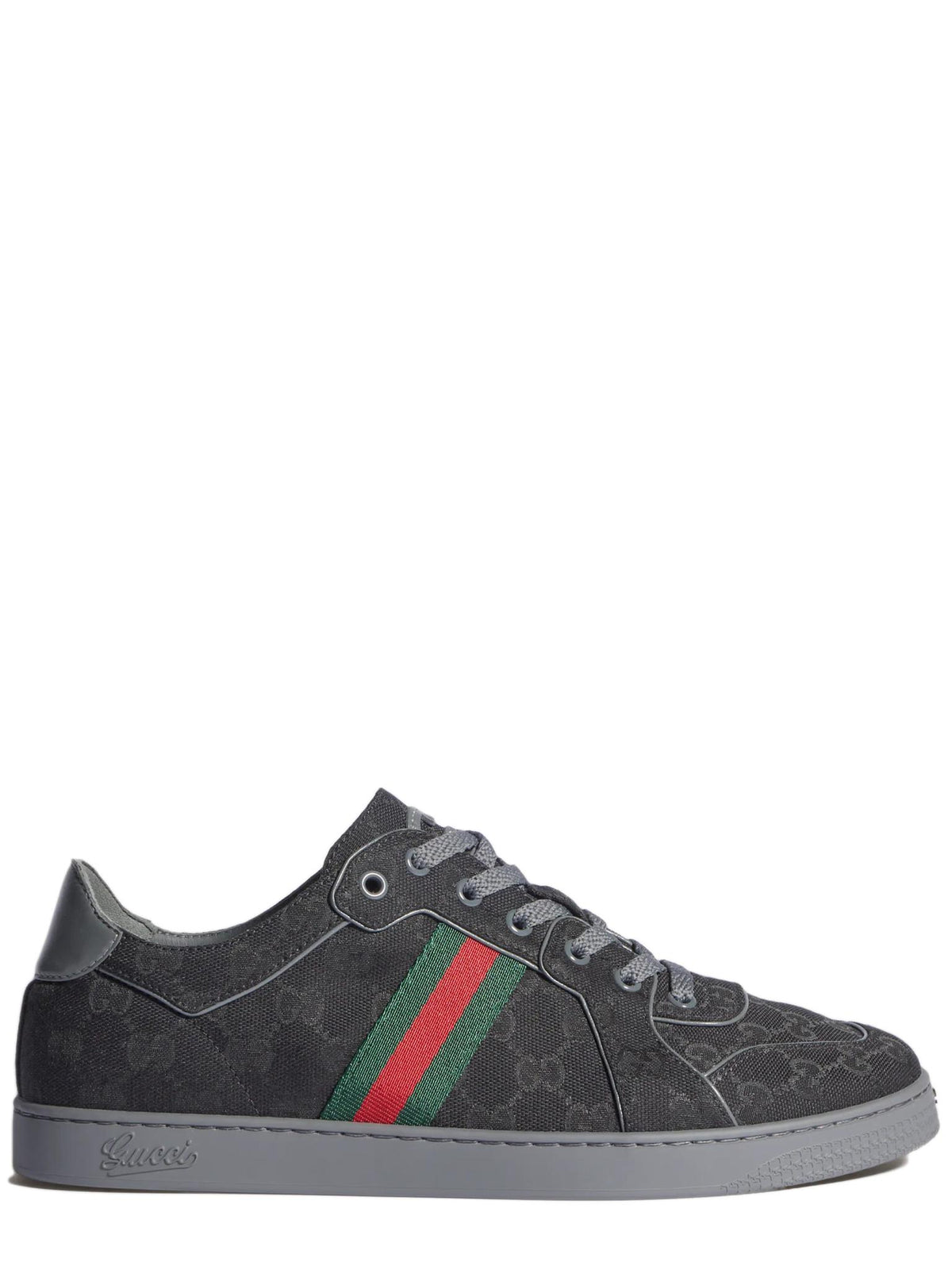 GUCCI White Leather Low-Top Sneakers for Men