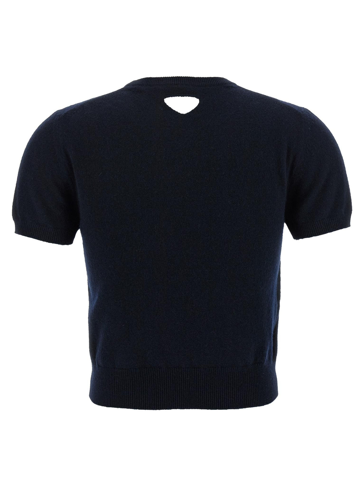 PRADA Short Sleeve T-Shirt Black Cotton Women’s Top