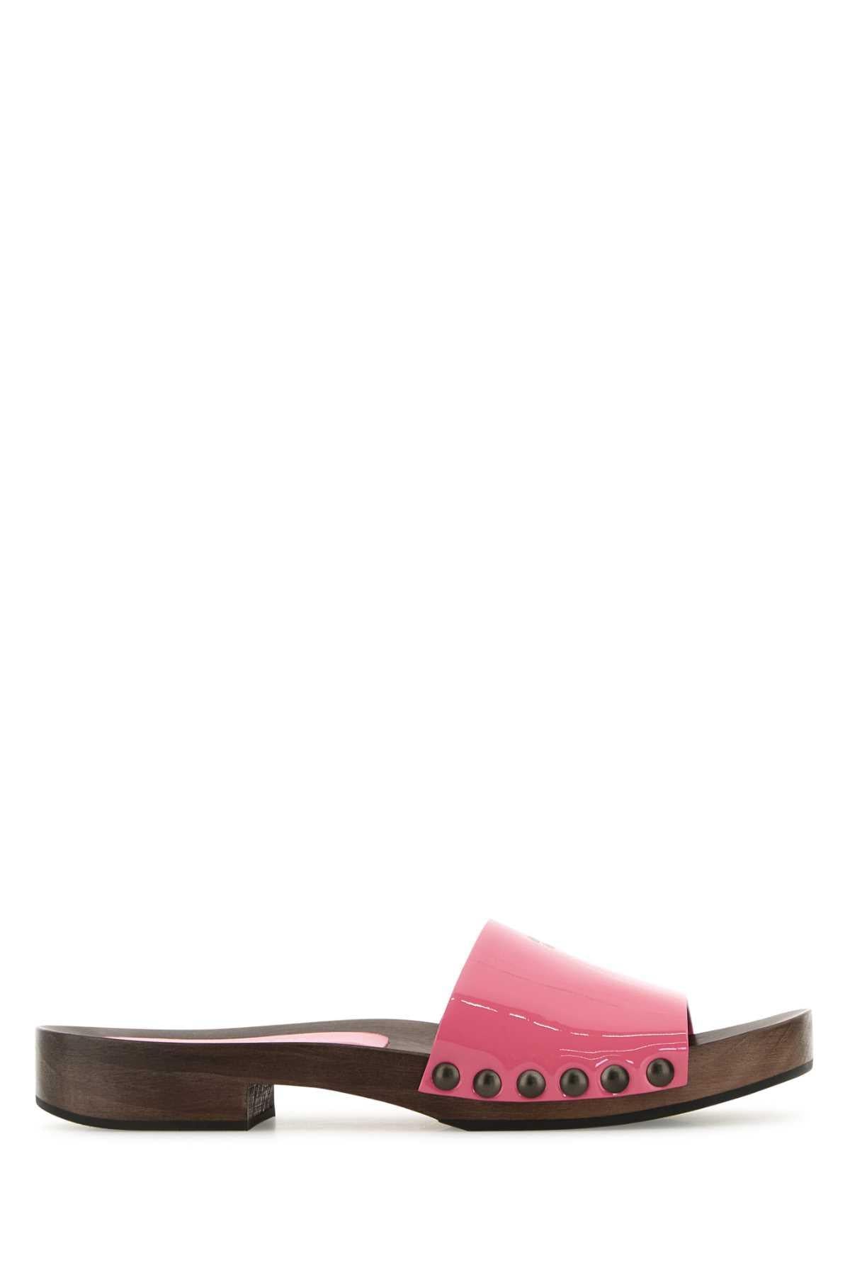 Miu Miu Leather Strappy Sandals Beige Women’s