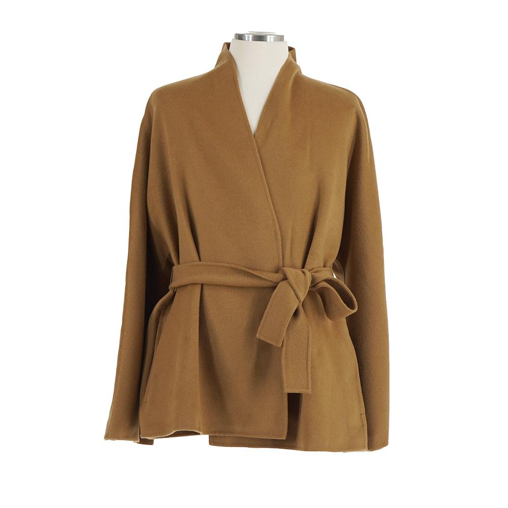 Max Mara Studio Forte Camel Wool Coat