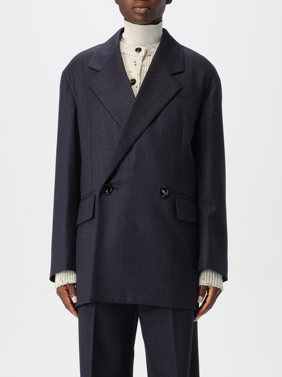 Bottega Veneta Gray Wool Casual Jacket for Women