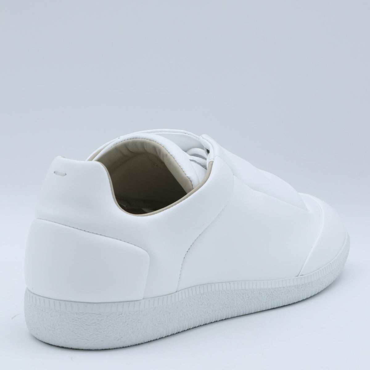 Maison Margiela White Leather Low-Top Sneakers