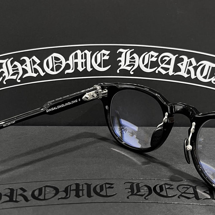 Chrome Hearts Black Silver DINGALONG LINGLONG Eyeglasses