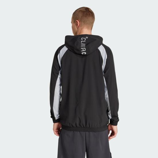 Adidas Men’s Track Jacket JY3548 Black Halo Silver DOM