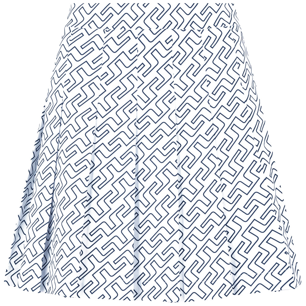 J LINDEBERG Adina Print Logo Mini Skirt White