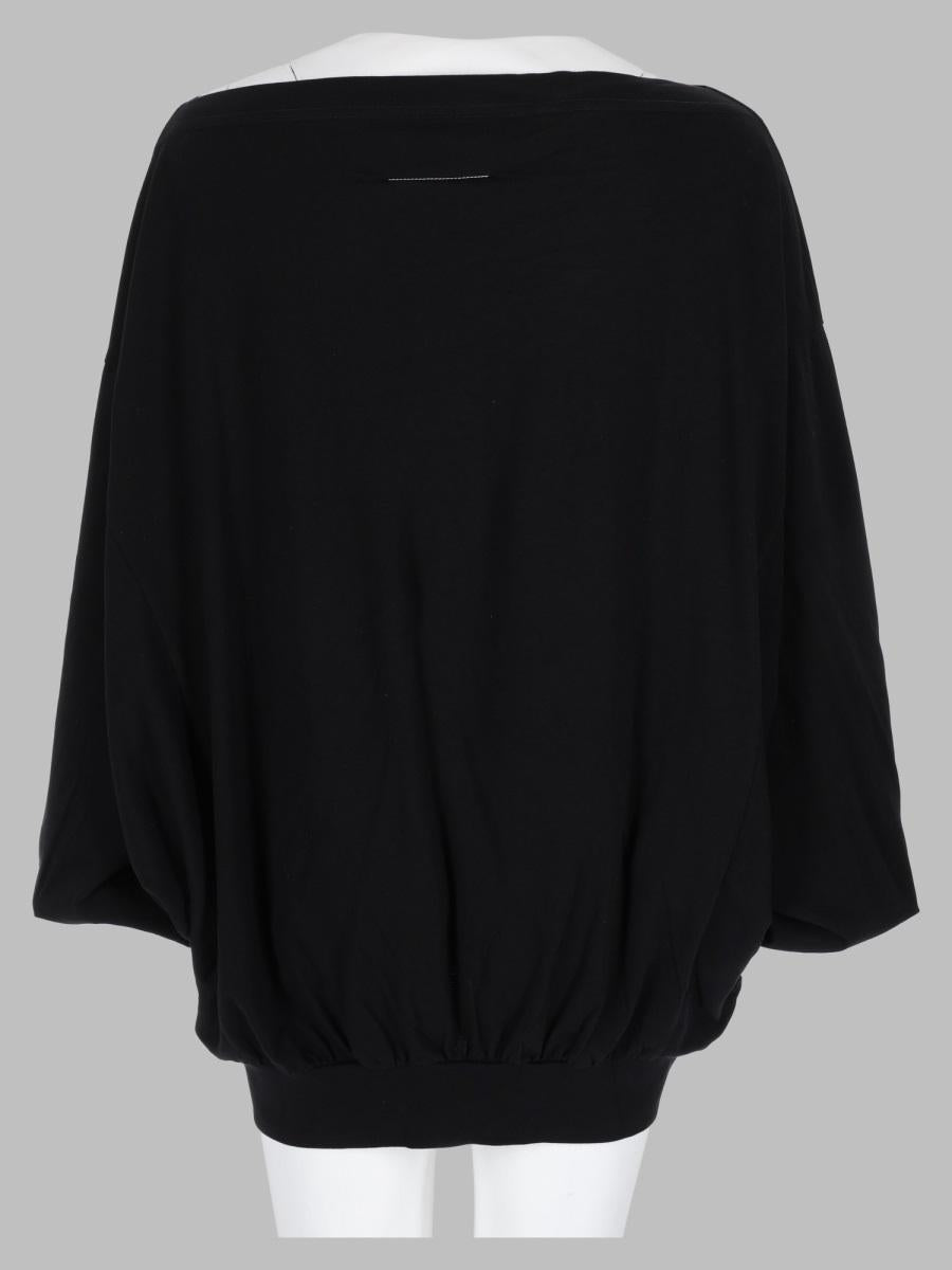 Maison Margiela Long Sleeve T-Shirt Black Cotton Women’s Top