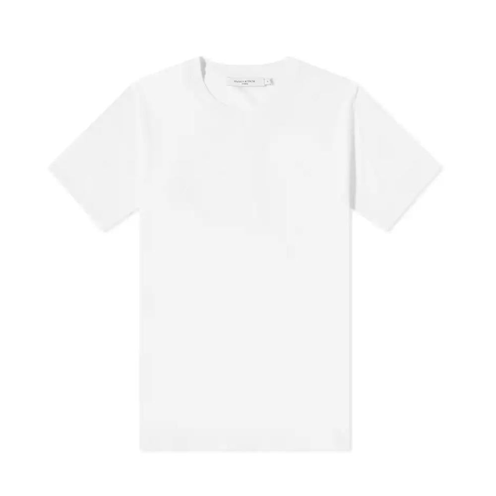 Maison Kitsune Lettering Logo Embroidered T-Shirt Men 23SS IM00132KJ0035 P100