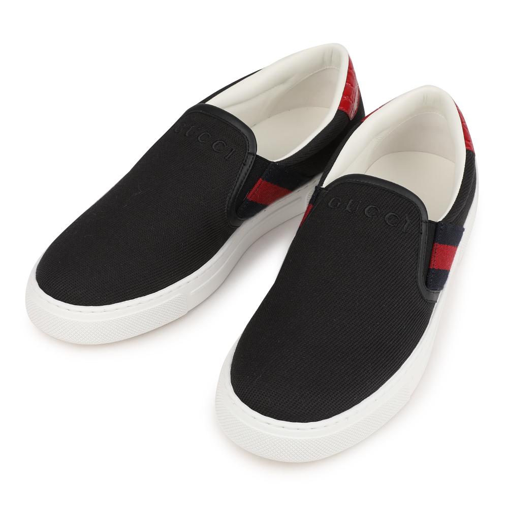 GUCCI Ace Slip-On Sneakers Men’s Leather White Casual Shoes 834216 FAEN8 1051