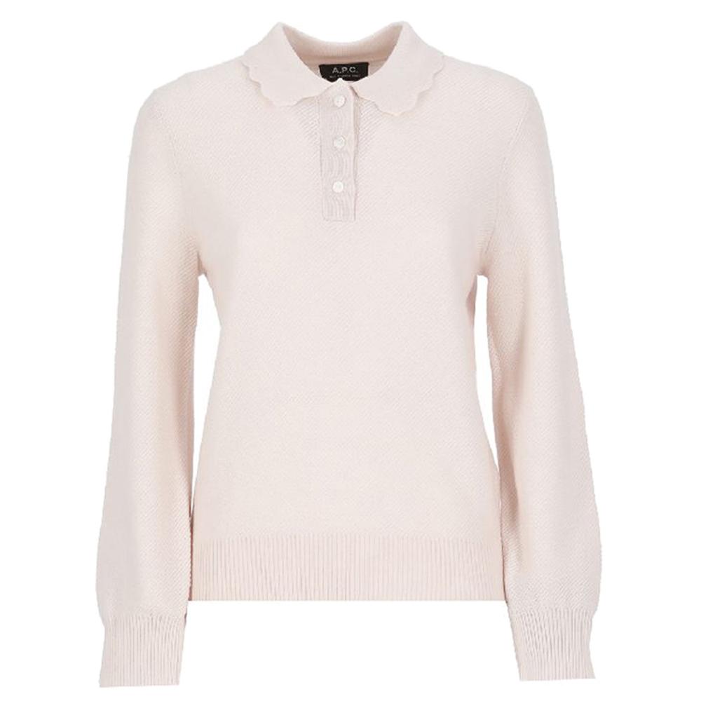 A.P.C. Olivia Wool Collar Knit Sweater