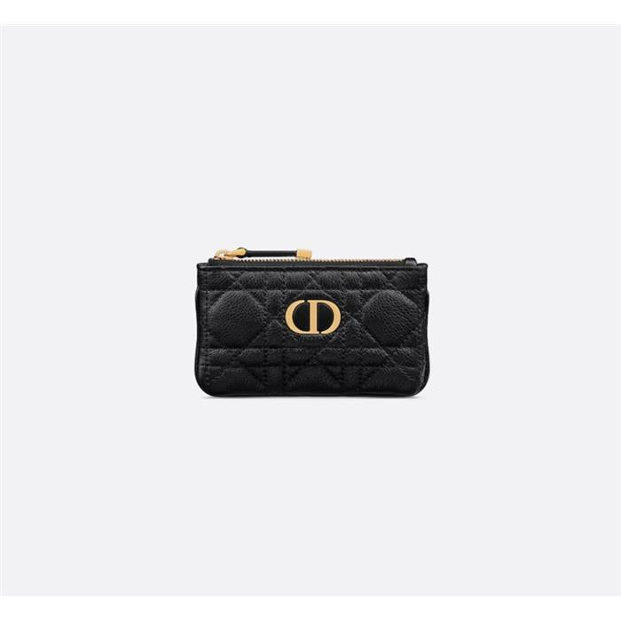 DIOR Caro Myrte Zip Key Wallet S5158UWHC
