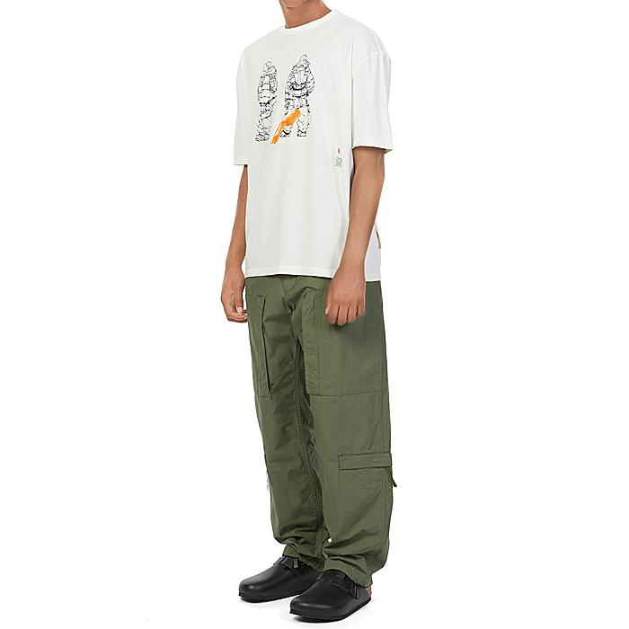 Ten C Short Sleeve Crewneck Cotton T-Shirt 22CTCUH02094 A06338