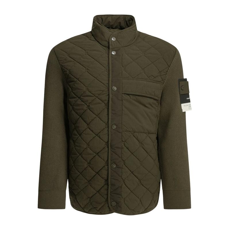 STONE ISLAND Ghost Piece Knit Padded Jacket Men Beige