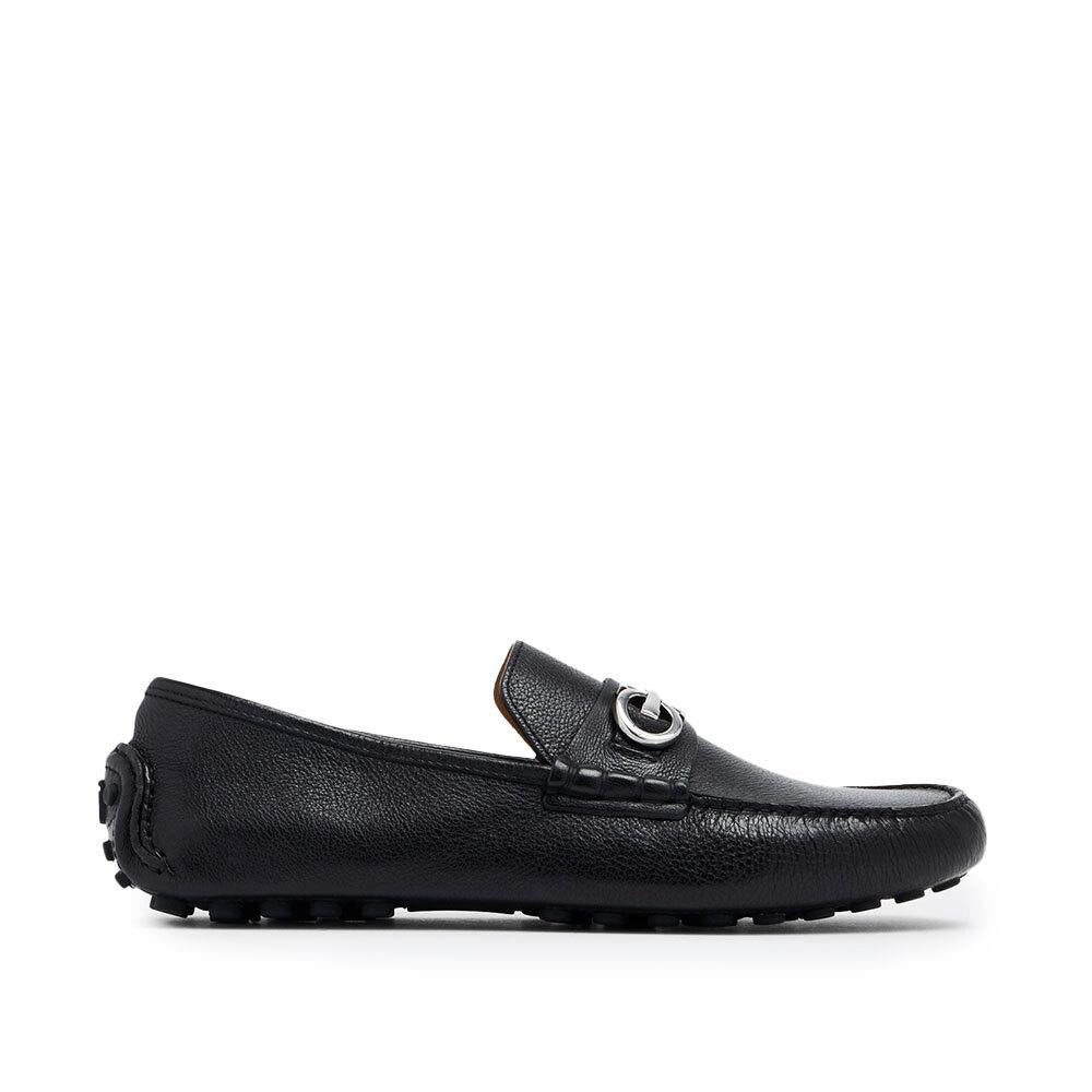 Ferragamo Men’s Driving Loafers Leather Dress Shoes