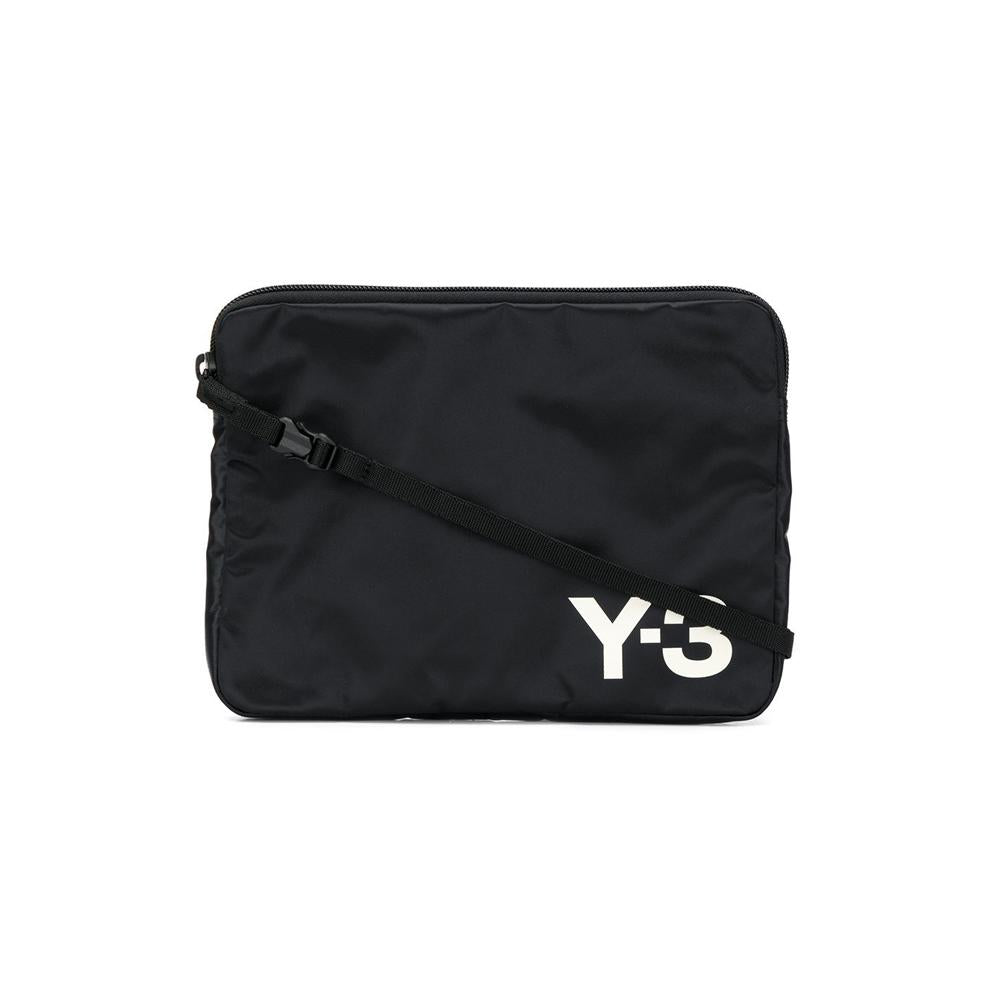 Y-3 Signature Logo Black Clutch Bag