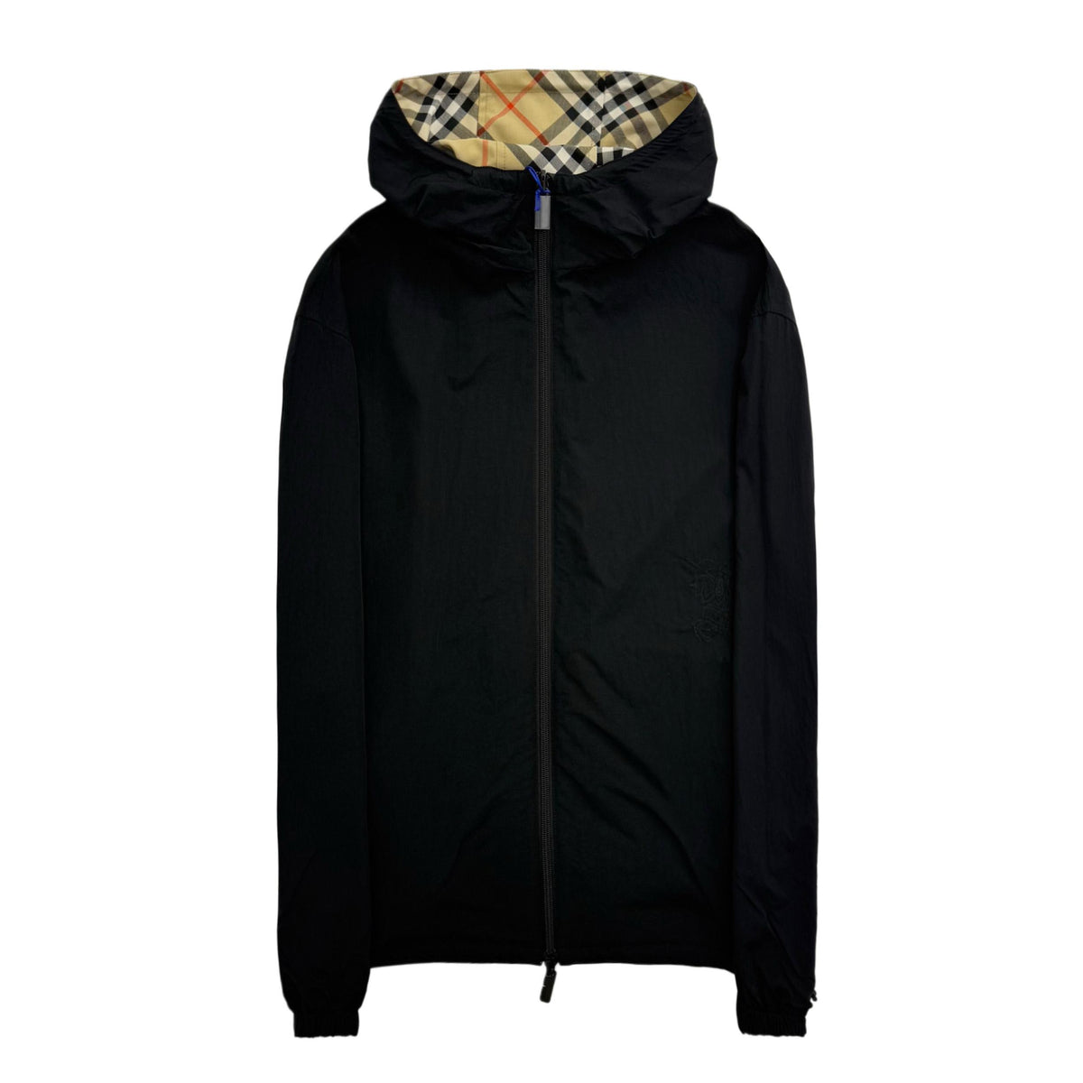 BURBERRY Logo Check Reversible Windbreaker Trfford Jacket 8087219
