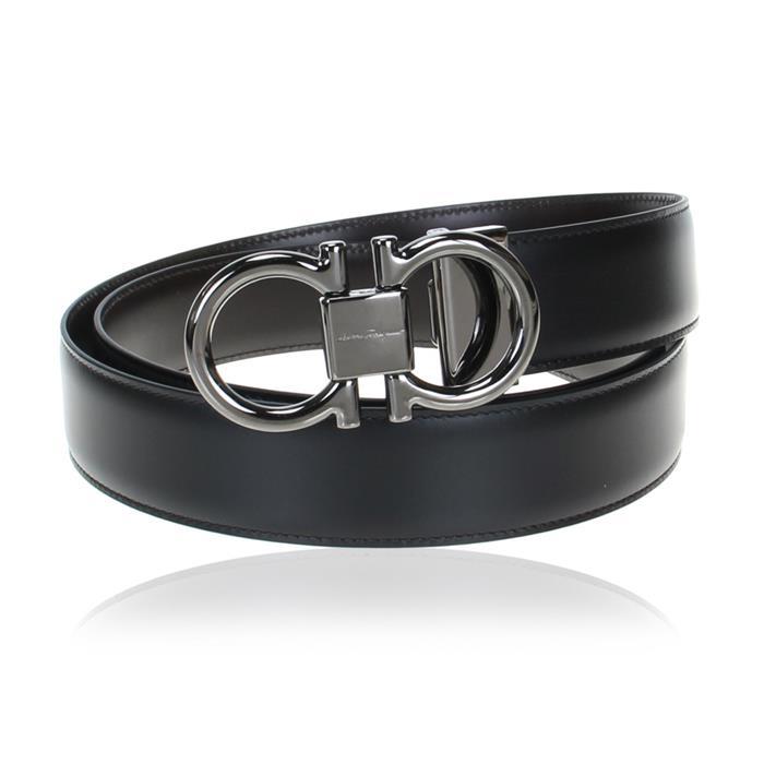 Ferragamo Gancini Buckle Leather Men's Belt