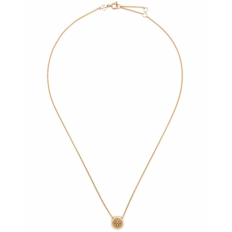Tory Burch Kira Guilloché Pendant Necklace 90283 700