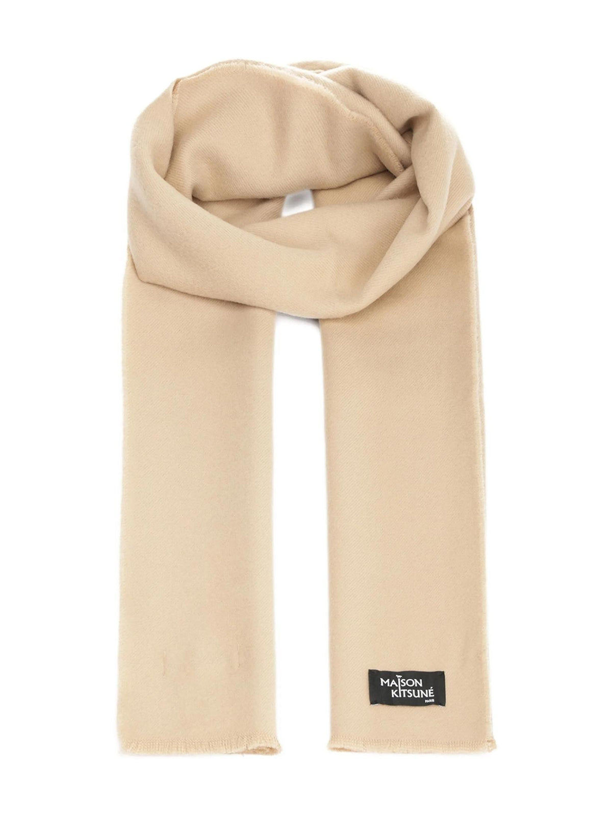 Maison Kitsune Wool Scarf Women’s Classic Knit Scarf