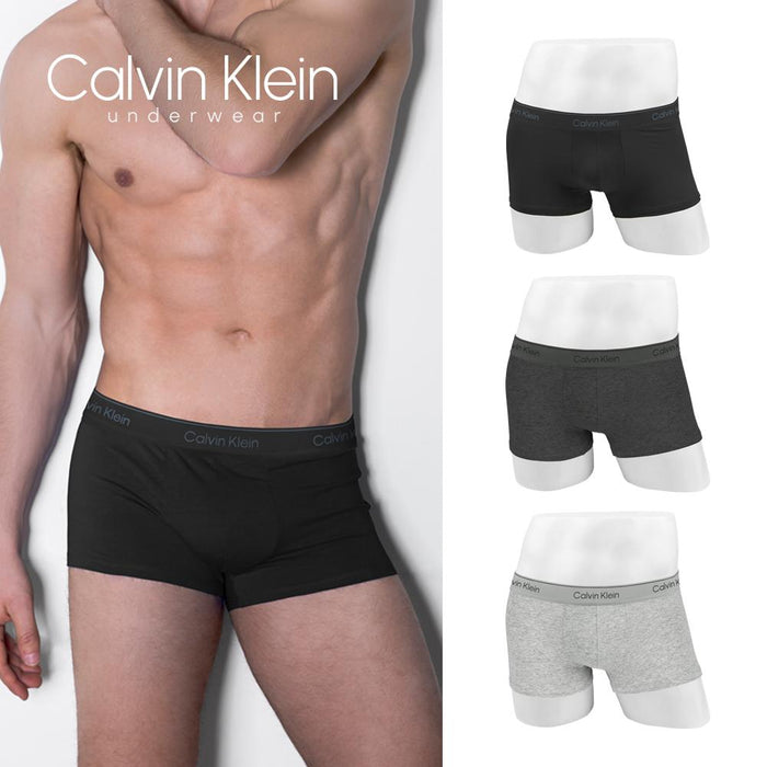 Calvin Klein Men’s Cotton Trunks 3-Pack Underwear NB4389 001