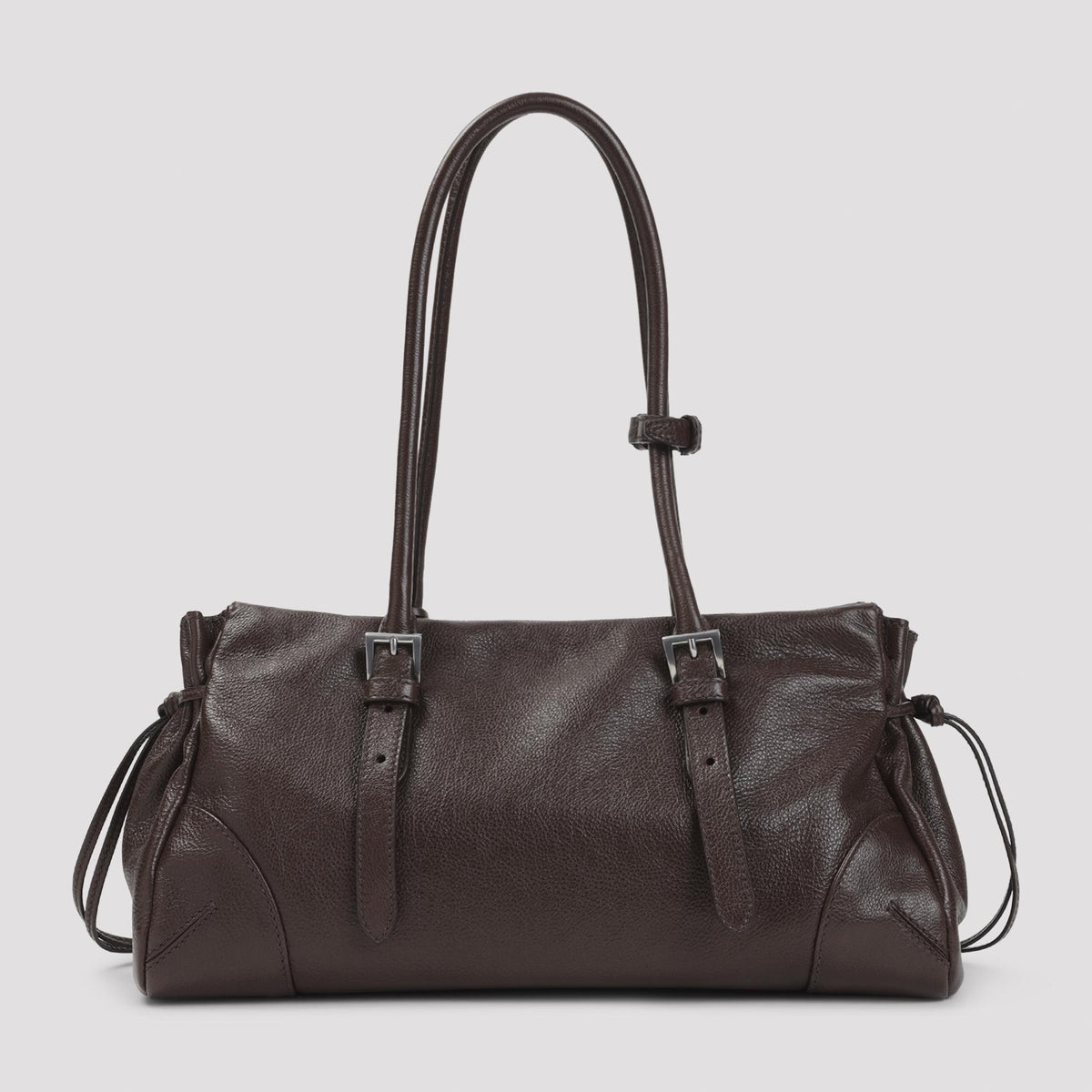 PRADA Black Leather Shoulder Bag