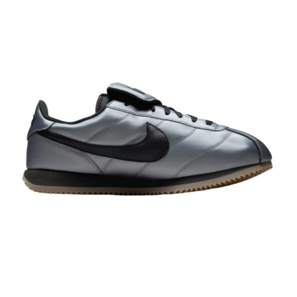 Nike Metallic Cool Gray/Black Cortez Low-Top Sneakers HQ3490 099