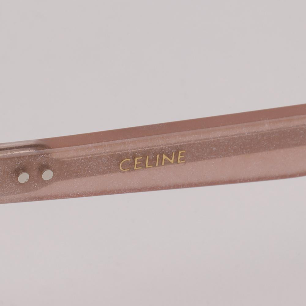 CELINE Pink Pearl Cat-Eye Square Acetate Eyeglass Frames CL50116I 074