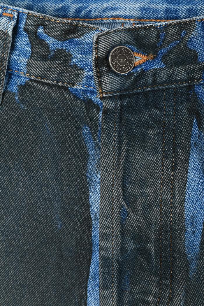 DIESEL Black Dark Gray Denim Jeans Unisex