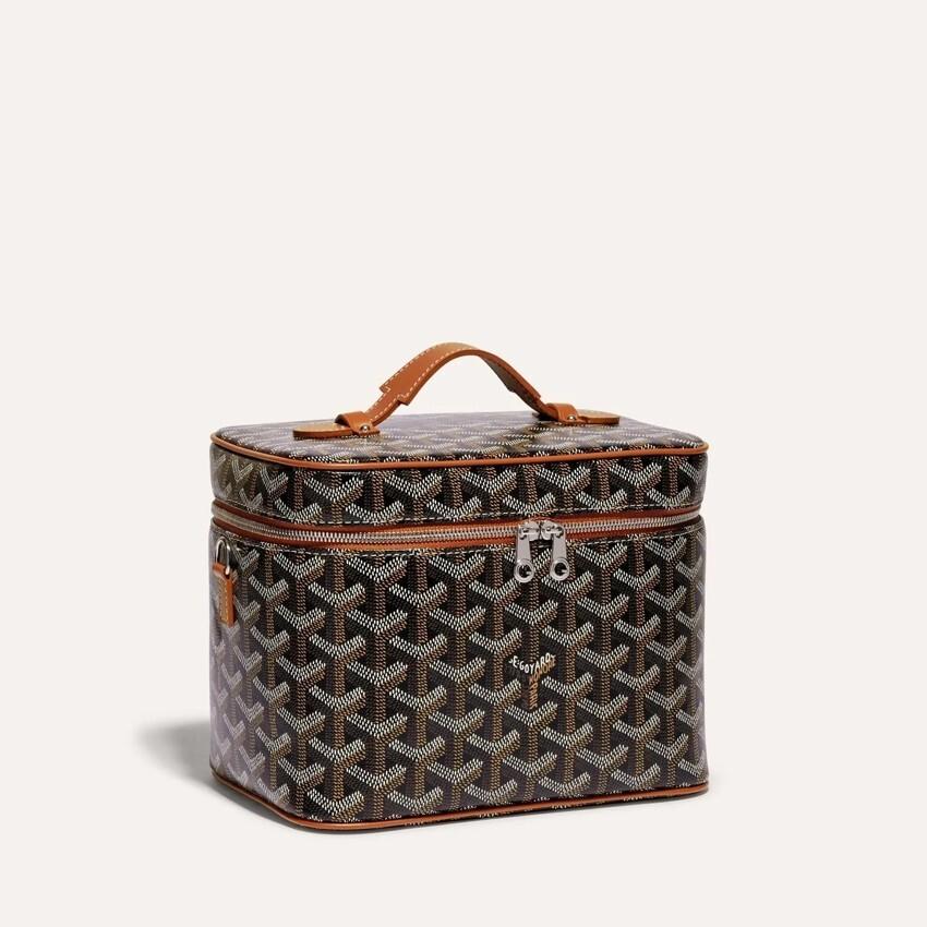 GOYARD Brown Black Tan Muse Vanity Tote Bag for Women MUSE VAPMLTY 01CL03P
