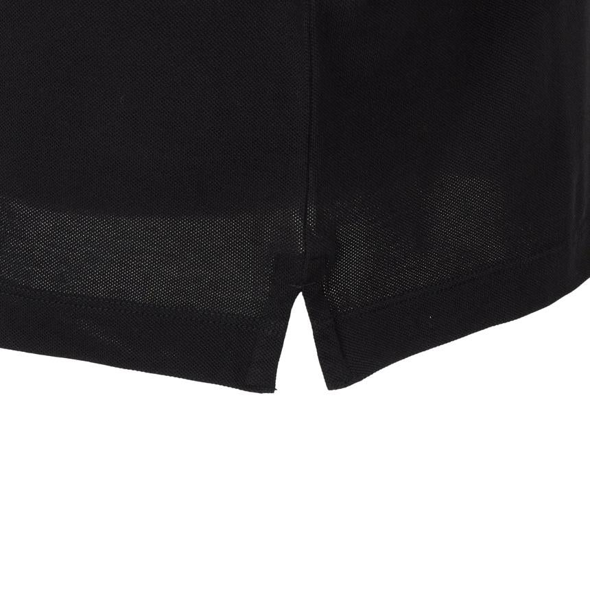 STONE ISLAND Men’s Long Sleeve Polo Shirt Black Cotton