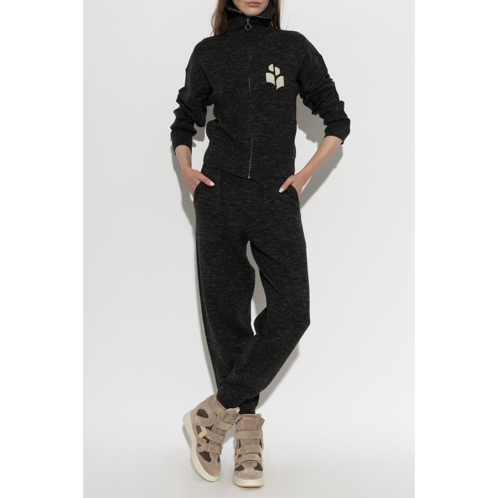 Isabel Marant Koxy Women’s Zip-Up Cardigan Black Knit