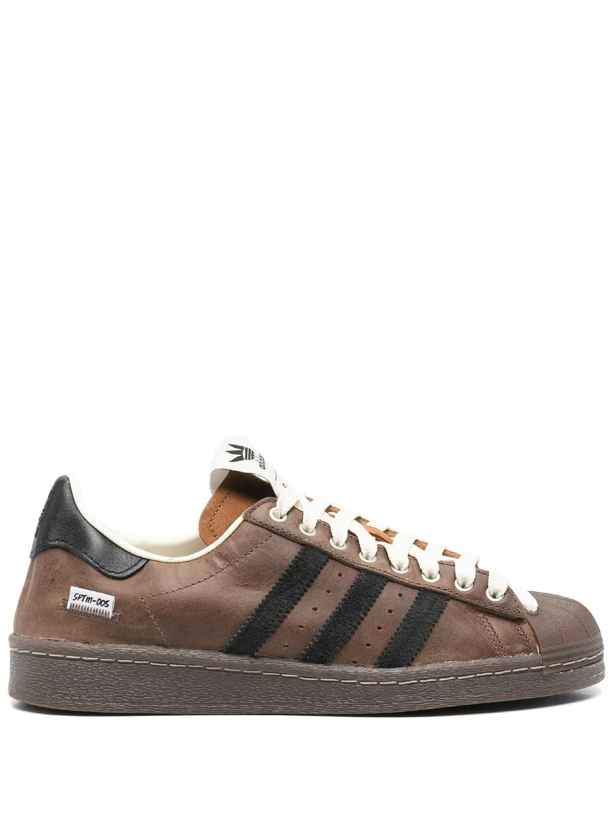 SONG FOR THE MUTE Khaki Leather Superstar 82 Low-Top Sneakers
