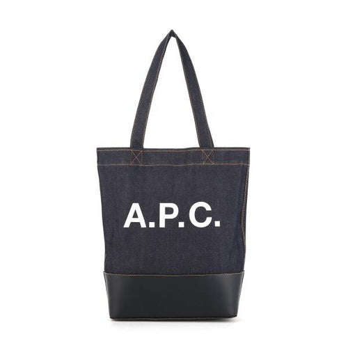 A.P.C. Dark Navy Axel Denim Tote Bag
