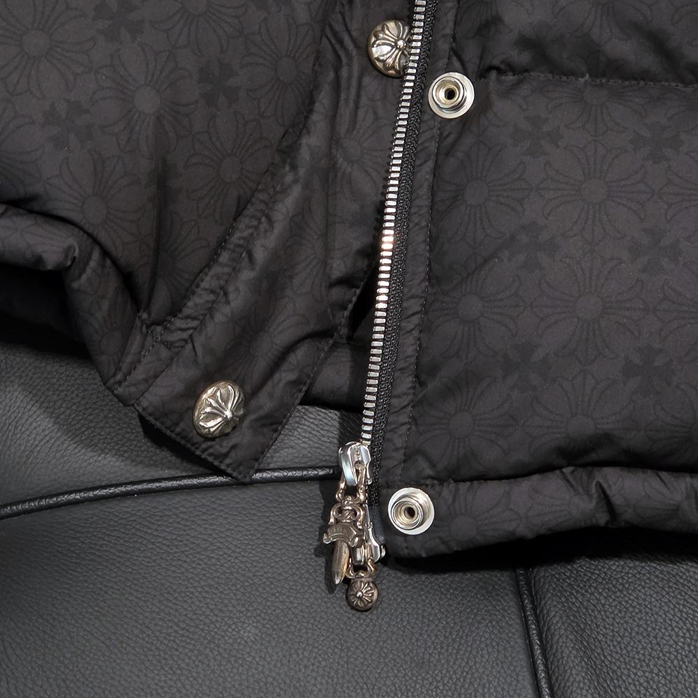 Chrome Hearts Black Cropped STIFF V2 Puffer Down Jacket Unisex