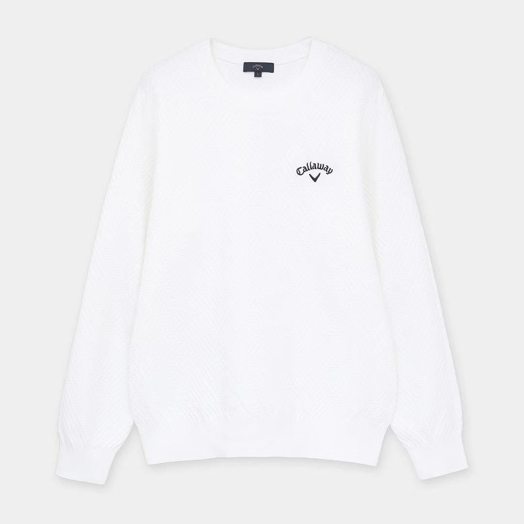 Callaway Men’s Golf Knit Crewneck Sweater White