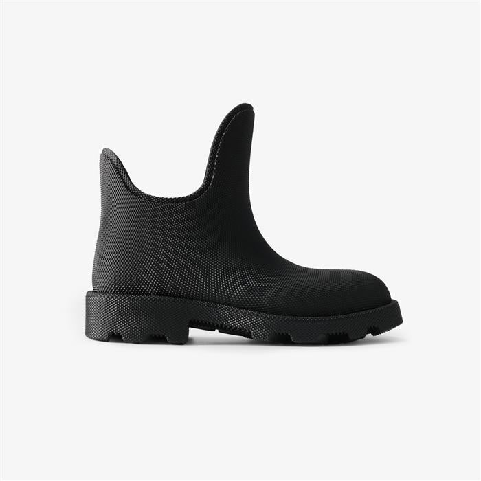 BURBERRY women’s low rubber ankle boots MARSH mash black