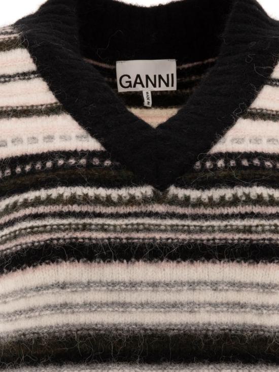 GANNI Stripe Knit Vest K2327099