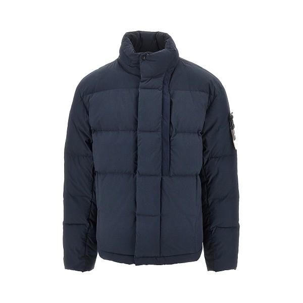STONE ISLAND Black Down Puffer Jacket for Men