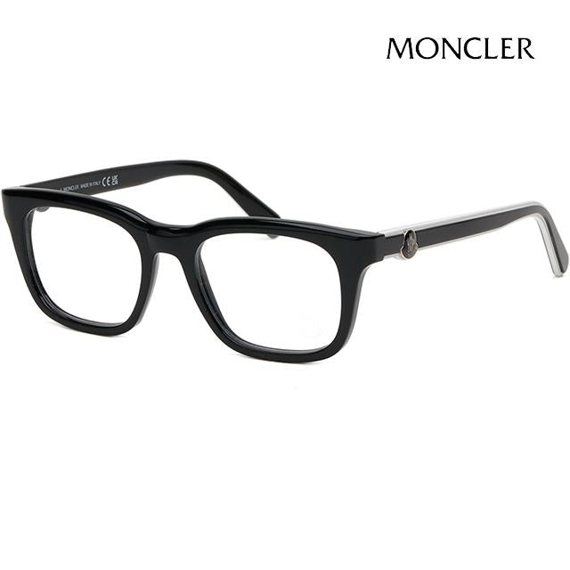 Moncler Black Rectangle Acetate Unisex Eyeglass Frames ML5182 001