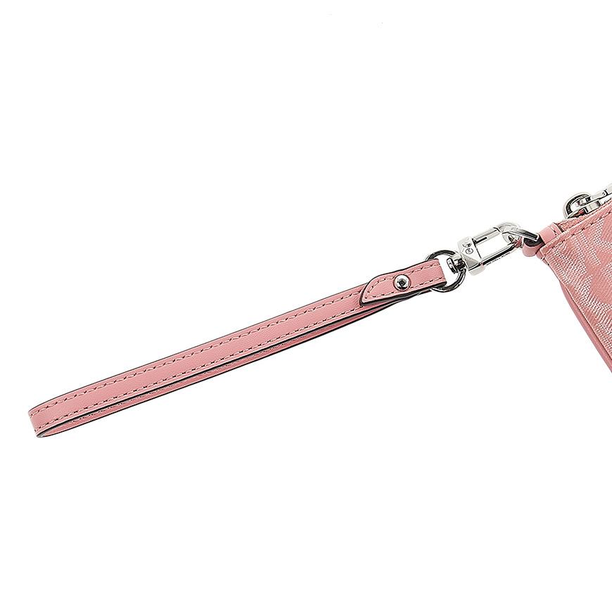 Michael Kors Women’s Logo Clutch Bag Pink Canvas