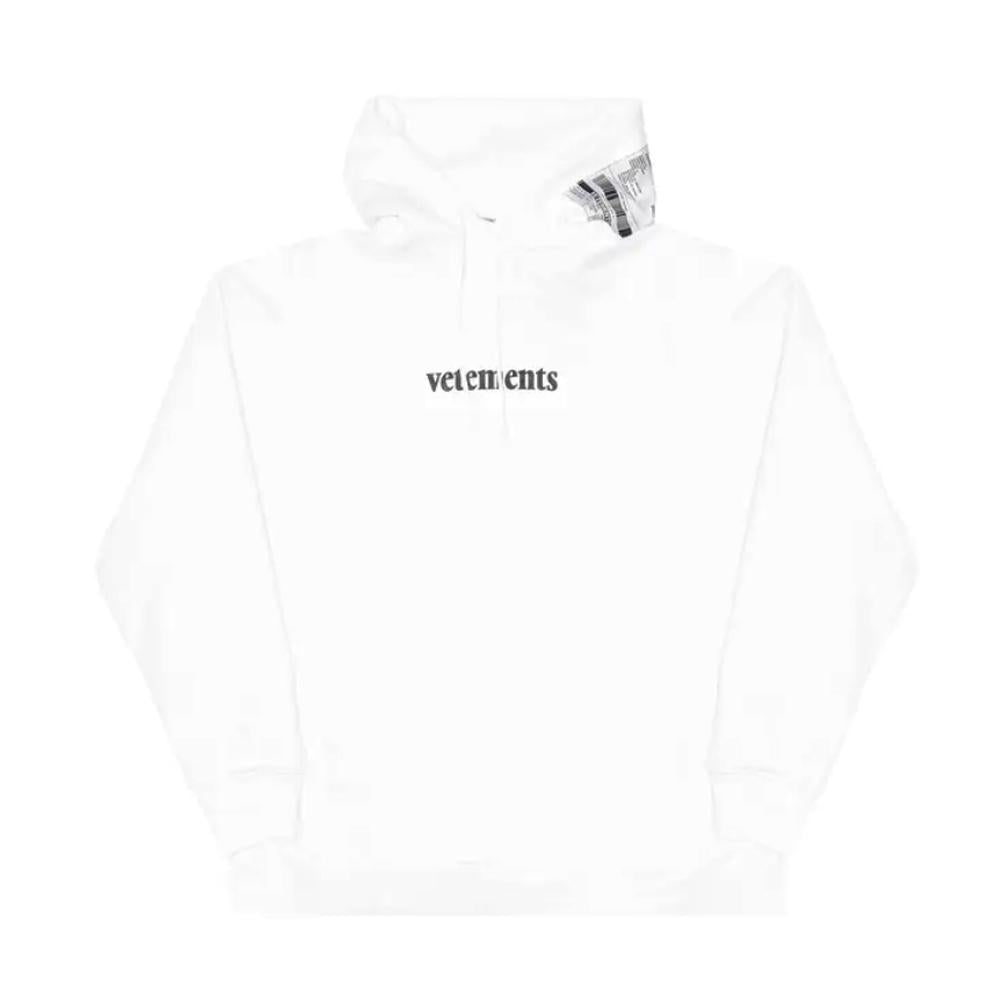 Vetements Women’s Oversized White Hoodie