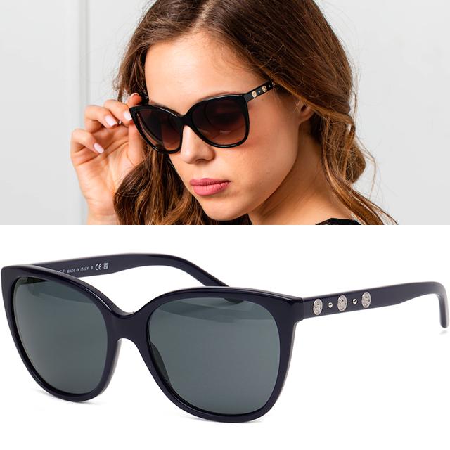 Versace Acetate Cat Eye Oversized Unisex Sunglasses VE4281 510787