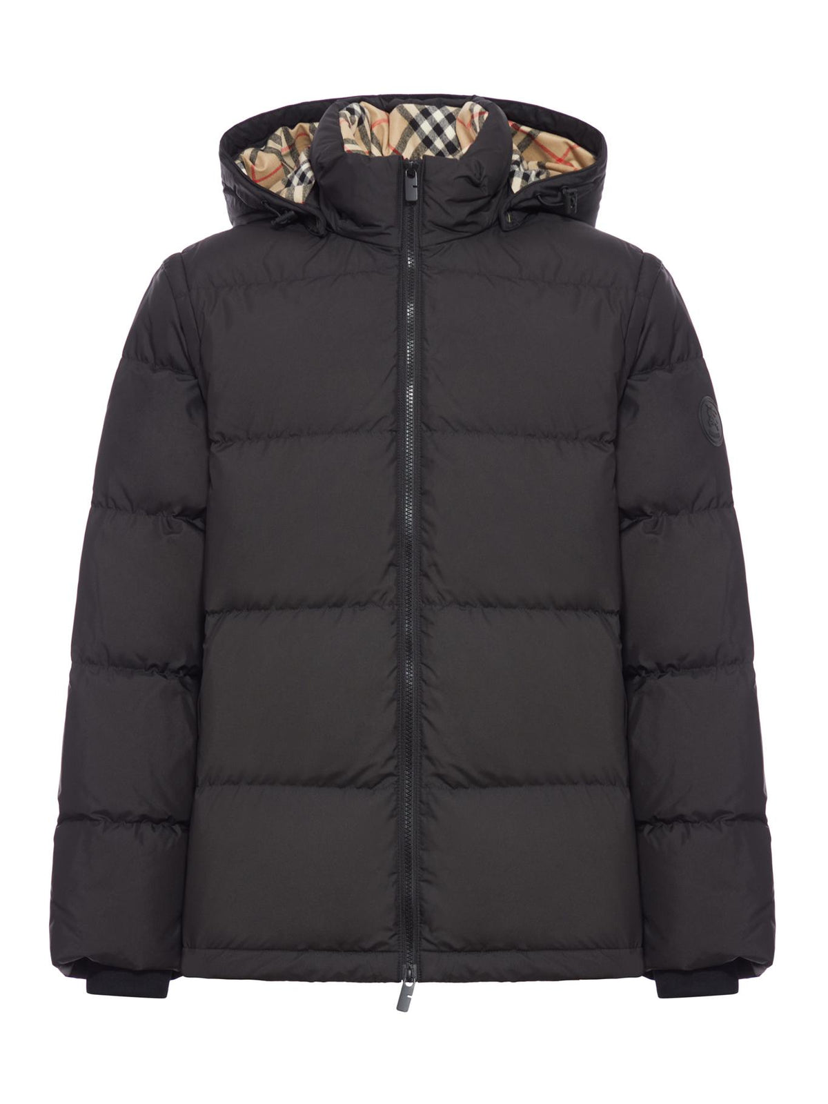 BURBERRY Black Down Puffer Jacket for Men