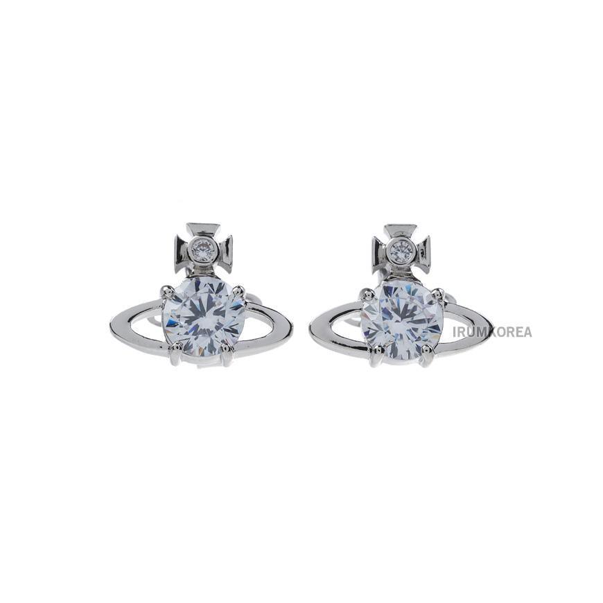 Vivienne Westwood SS26 Women’s Reina Earrings Silver Tone