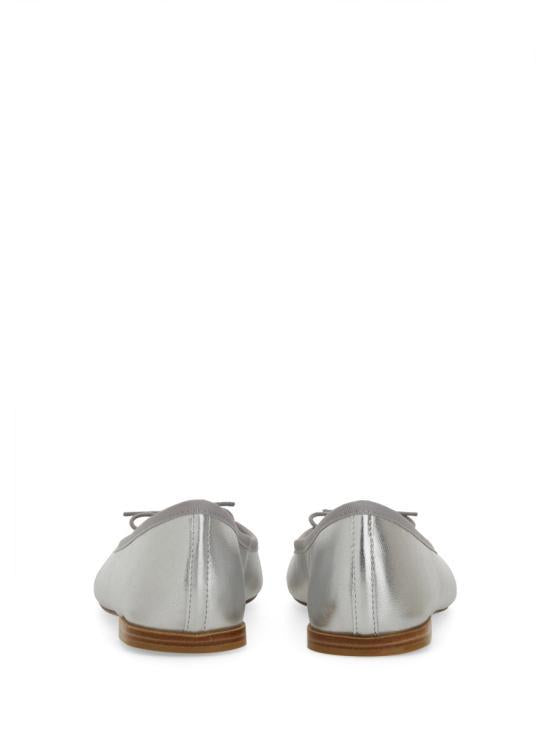 repetto Silver Sandrillon Patent Leather Ballet Flats V086 VEM020