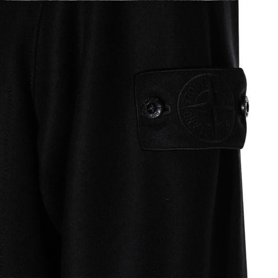 STONE ISLAND Leather Jacket Men’s Faux Shearling F 1200020 S0F24 V0029 BLACK DOM