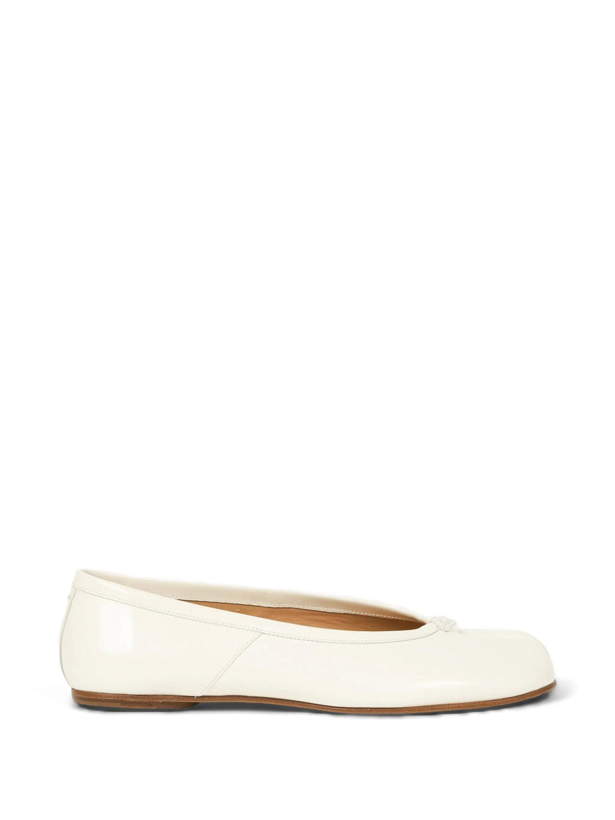 Maison Margiela Black Leather Flat Shoes