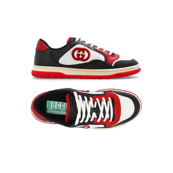 GUCCI Red Black MAC80 Low Top Sneakers
