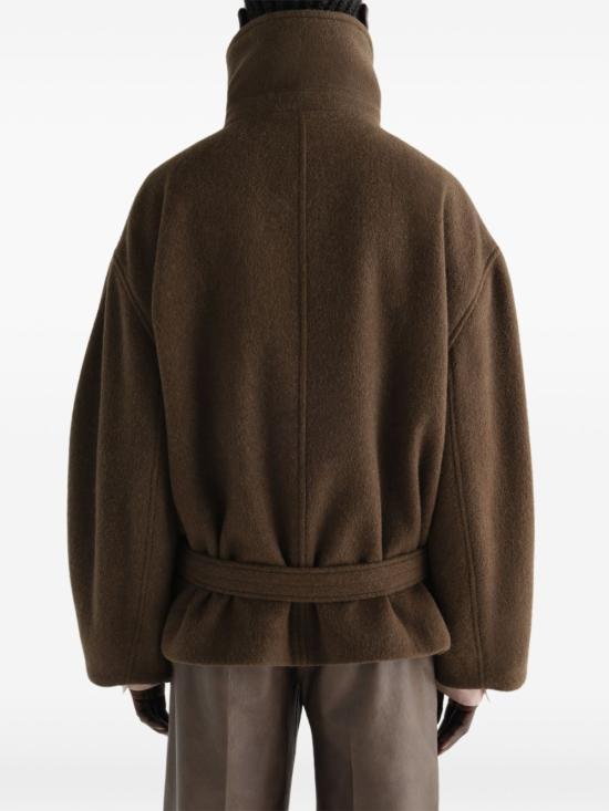 Lemaire Mud Wool Blend Long Coat
