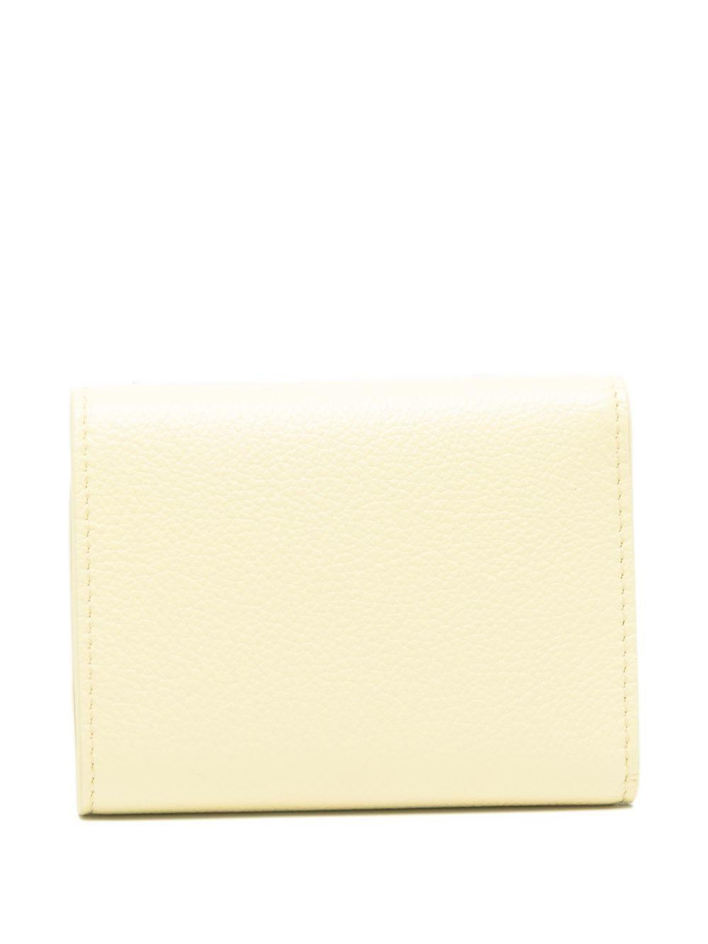 CELINE Green Leather Card Holder Wallet